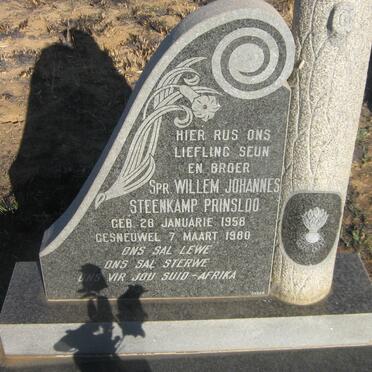 PRINSLOO Willem Johannes Steenkamp 1958-1980