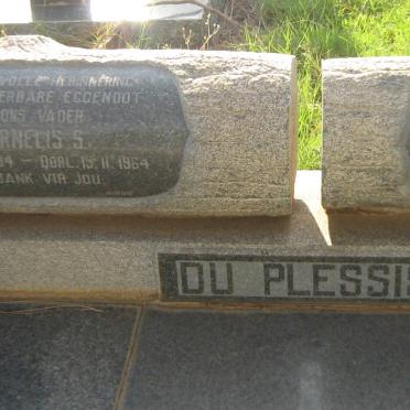 PLESSIS Cornelis S., du 1904-1964 &amp; Jacomina S. STEYN 1913-1977