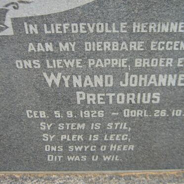 PRETORIUS Wynand Johannes 1926-1956