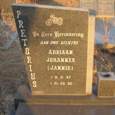 PRETORIUS Adriaan Johannes 1947-1982