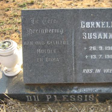 PLESSIS Cornelia Susanna, du 1913-1981
