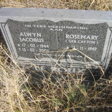 ROUX Alwyn Jacobus, le 1944-2006 &amp; Rosemary CAYTON 1949-