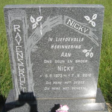 RAVENSCROFT Nicky 1973-2012