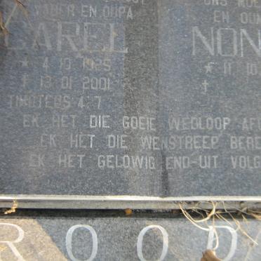 ROODT Carel 1925-2001 &amp; Nonnie 1931-