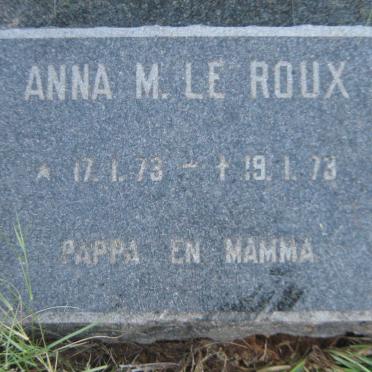 ROUX  Anna M., le 1973-1973