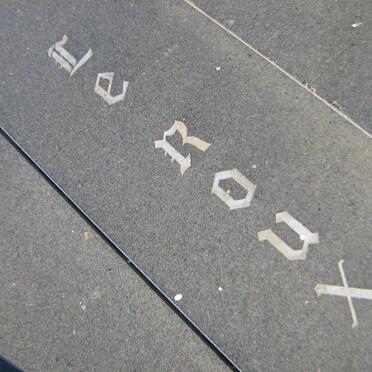 ROUX Dawid S.J., le 1914-1981 &amp; Anna M.A. 1919-1985