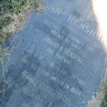 RENSBURG Daniel Christoffel, van 1917-1995 &amp;  Johanna Hendrina PORTWIG 1911-1994