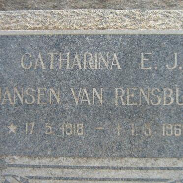 RENSBURG Catharina E.J., Jansen van 1918-196?