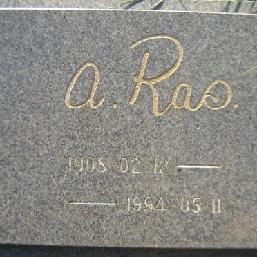 RAS A. 1908-1994