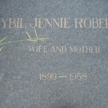 ROBERTSON Sybil Jennie 1899-1958