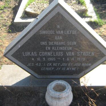 STADEN Lukas Cornelius, van 1965-1979