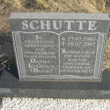 SCHUTTE Daniel Ignatius 1963-2007