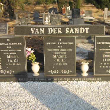 SANDT J.D., van der 1927-2000 &amp; M.S. 1928- :: SANDT A.S., van der 1943-
