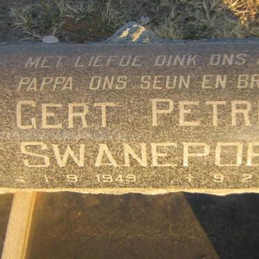 SWANEPOEL Gert Petrus 1949-1987