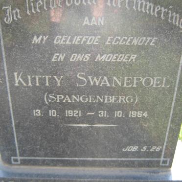 SWANEPOEL Kitty nee SPANGENBERG 1921-1964