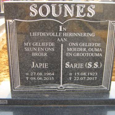 SOUNES S.S. 1923-2017 :: SOUNES Japie 1964-2015