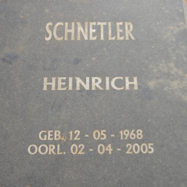 SCHNETLER Heinrich 1968-2005