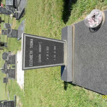 THOMA Elizabeth nee DANHOFF 1920-1984