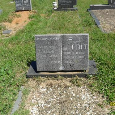 TOIT B.J., du 1902-1978