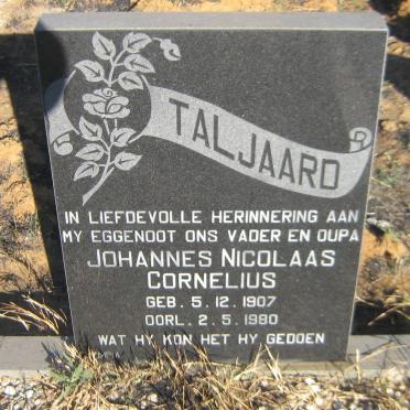 TALJAARD Johannes Nicolaas Cornelius 1907-1980