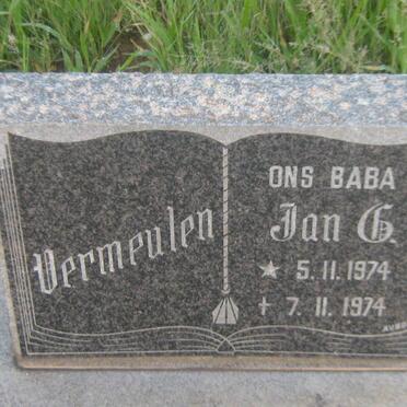 VERMEULEN Jan G. 1974-1974