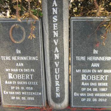 VUUREN Robert, Jansen van 1958-1999 :: VUUREN Robert, Jansen van 1987-2012