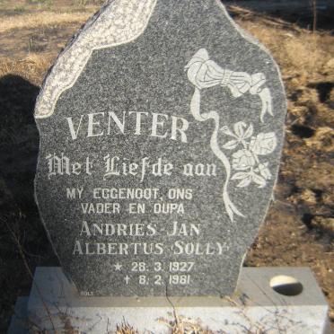 VENTER Andries Jan Albertus 1927-1981