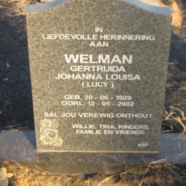 WELMAN Gertruida Johanna Louisa 1929-2002