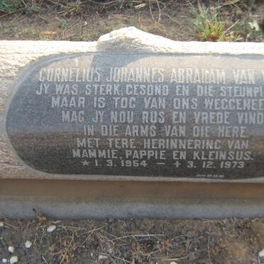 WYK Cornelius Johannes Abraham, van 1954-1973