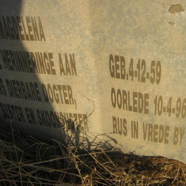 ? Maria Magdalena 1959-1996