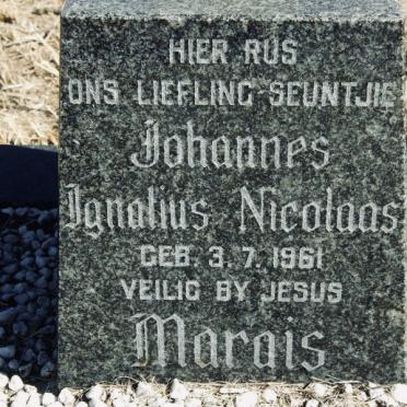 MARAIS Johannes Ignatius Nicolaas 1961-