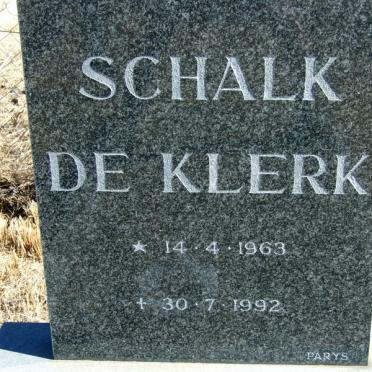 KLERK Schalk, de 1963-1992