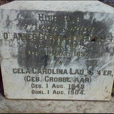 FRONEMAN Johannes Coenraad 1842-1892 &amp; Engela Carolina Laubscher GROBBELAAR 1849-1904