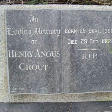 CROUT Henry Angus 1902-1964