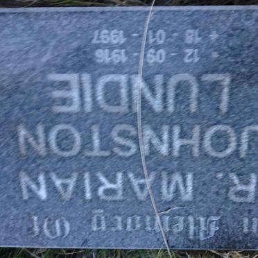 LUNDIE Crawford 1884-1964 &amp; Jane WOOD 1879-1966 :: LUNDIE Marian Johnston 1916-1997