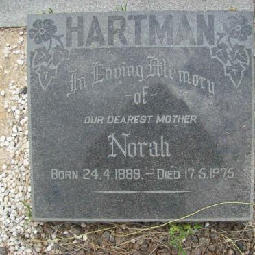 HARTMAN Norah 1889-1975