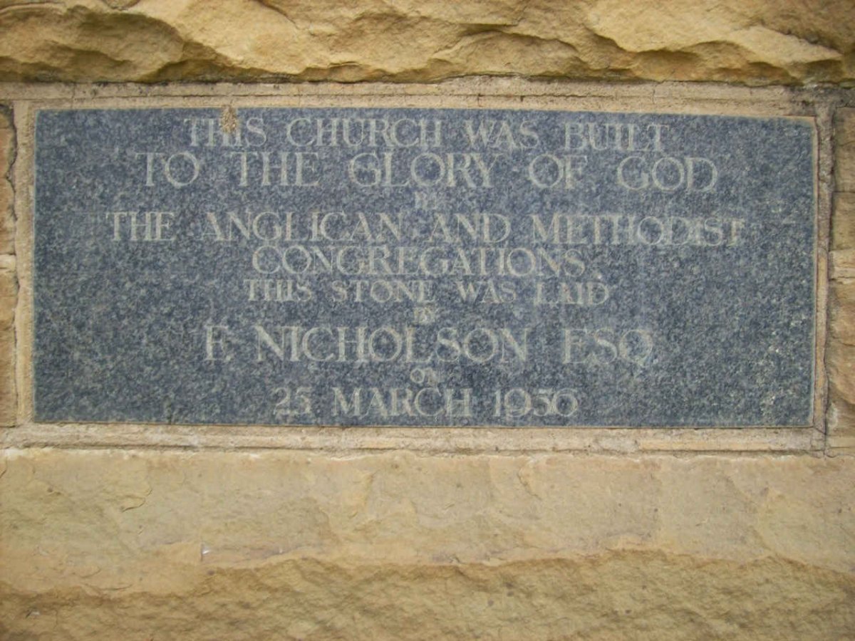 3. Tweespruit Church Stone