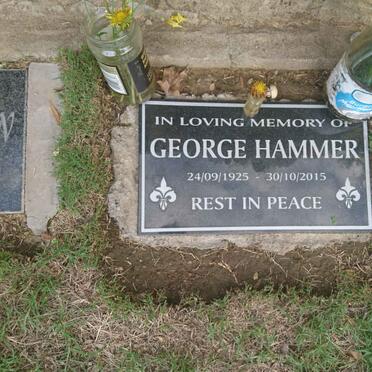 HAMMER George 1925-2015