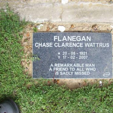 FLANEGAN Chase Clarence Wattrus 1921-2007