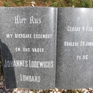 LOMBARD Johannes Lodewicus 1883-1943