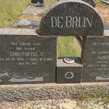 BRUIN Christoffel C., de 1882-1972 &amp; Albertha M.P. VAN SCHALKWYK 1888-1962