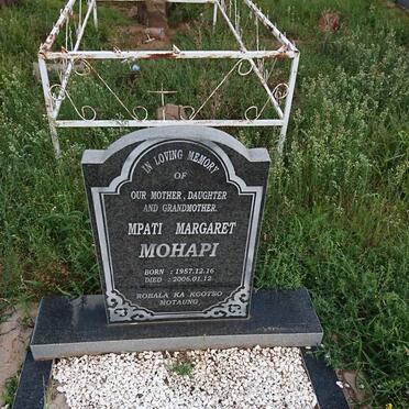 MOHAPI Mpati Margaret 1957-2006