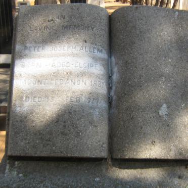 ALLEM Peter Joseph 1887-1927