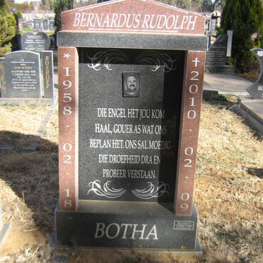BOTHA Bernardus Rudolph 1958-2010