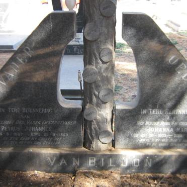 BILJON Petrus Johannes, van 18?7-1969 &amp; Johanna Maria 1903-19?4