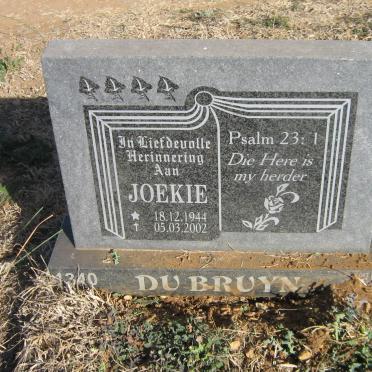 BRUYN Joekie, du 1944-2002