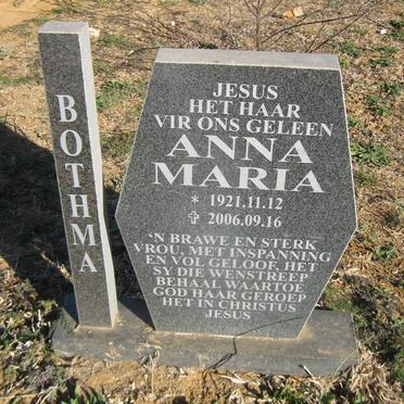 BOTHMA Anna Maria 1921-2006