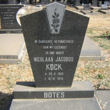 BOTES Nicolaas Jacobus 1909-1976