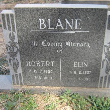 BLANE Robert 1900-1993 &amp; Elin 1907-1995