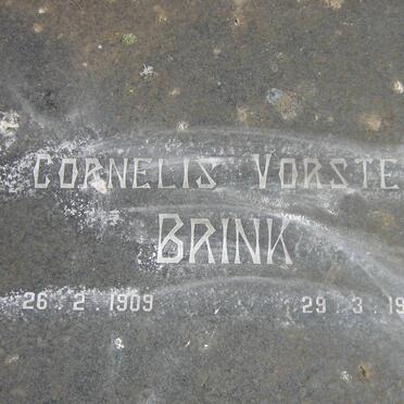 BRINK Cornelis Vorster 1909-1985